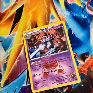 Pokemon Team Magma's Claydol 11/34 Holo Rare card Double Crisis 2015